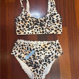 Leopard Print Bikini Set